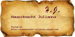 Hauszknecht Julianna névjegykártya